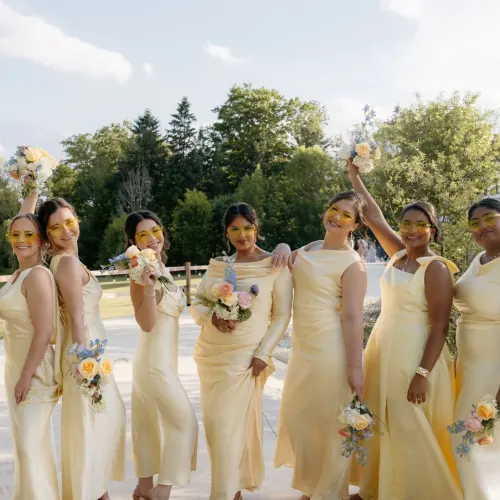 Bridesmaids bouquets by The Urban Blooms